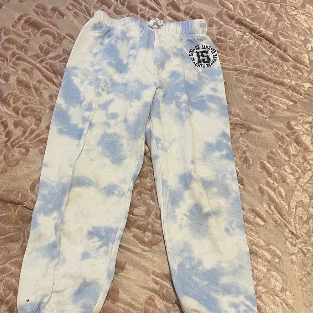 The Children's Place Blue and White Tie-Dye Joggers